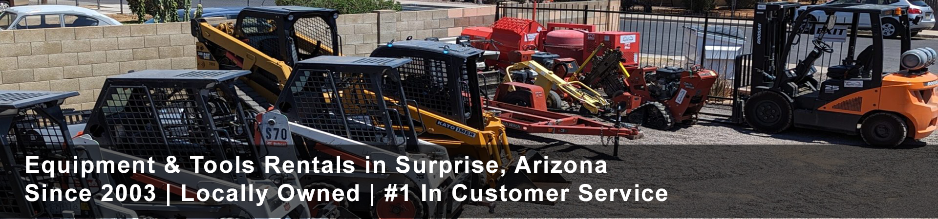 Equipment Rental at 15639 N Dysart Rd Surprise, AZ 85374